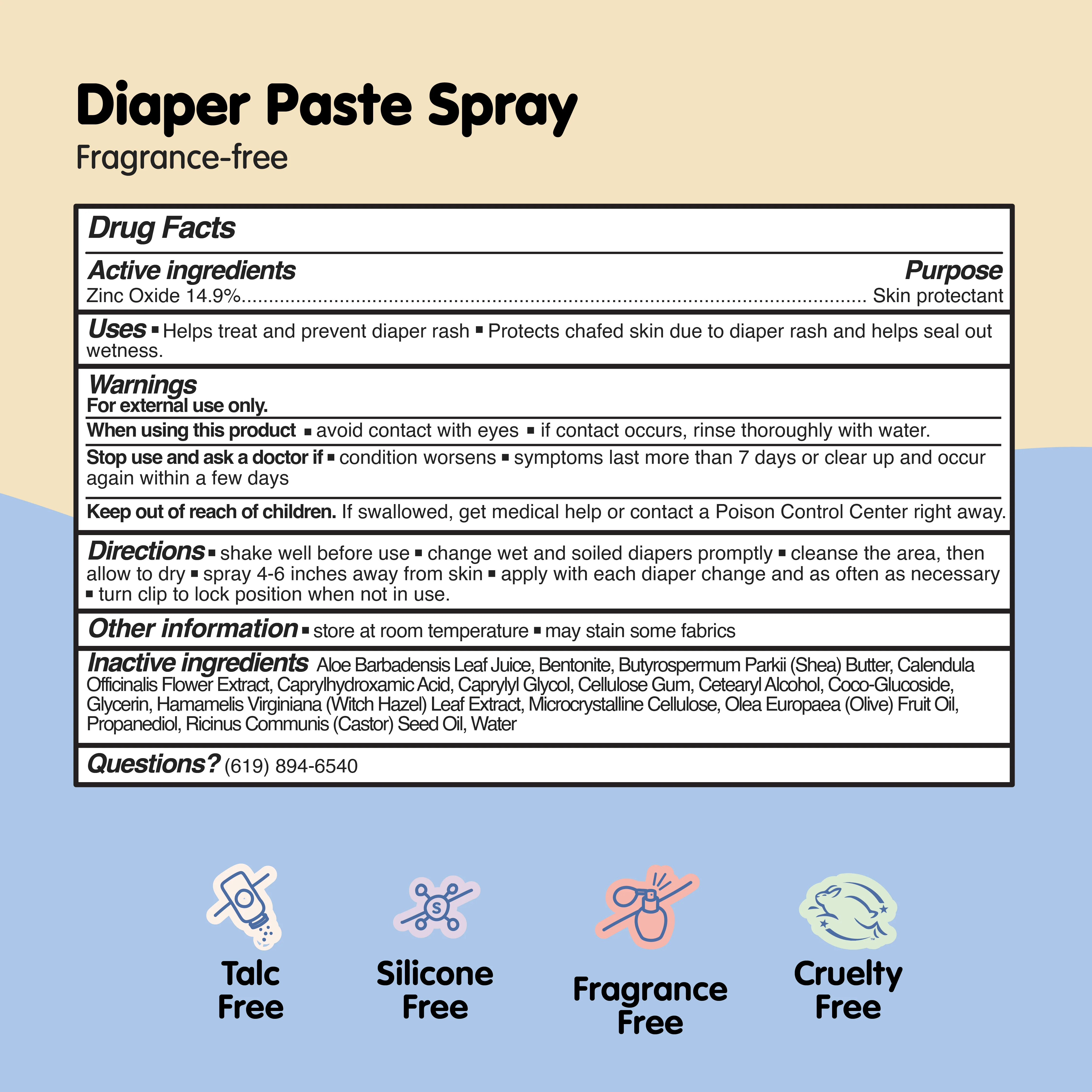 Sweet Cheeks Diaper Paste Spray - Image 6
